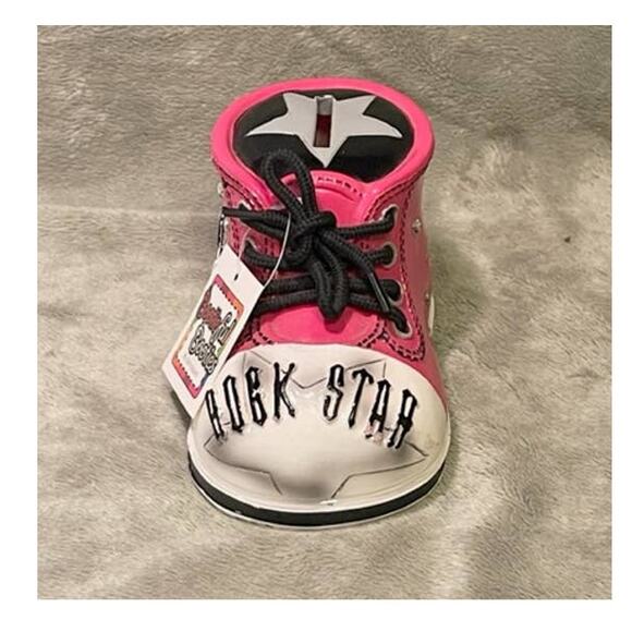 Bootiful Booties Collectible "Pink Rock Star" Bank by Giftcraft- NEW, W/TAGS - Picture 3 of 5